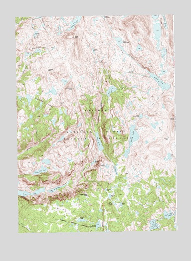 Bridger Lakes, WY USGS Topographic Map