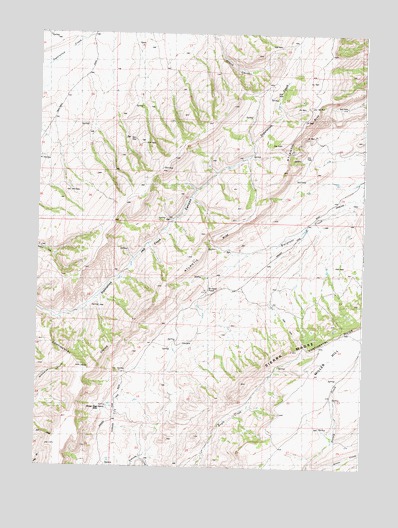 Bridger Pass, WY USGS Topographic Map
