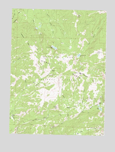 Bridger Peak, WY USGS Topographic Map