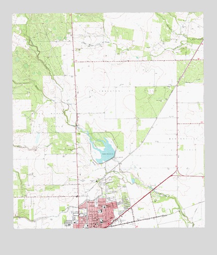 Alice North, TX USGS Topographic Map