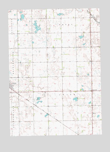 Bridgewater East, SD USGS Topographic Map