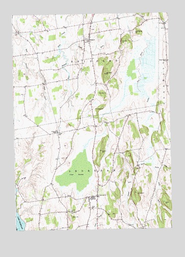 Bridport, VT USGS Topographic Map