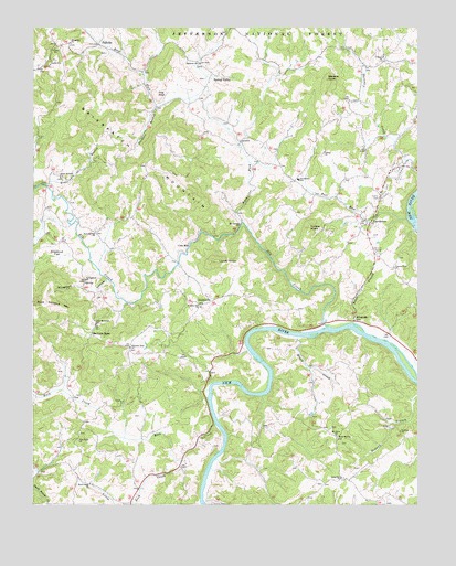 Brierpatch Mountain, VA USGS Topographic Map