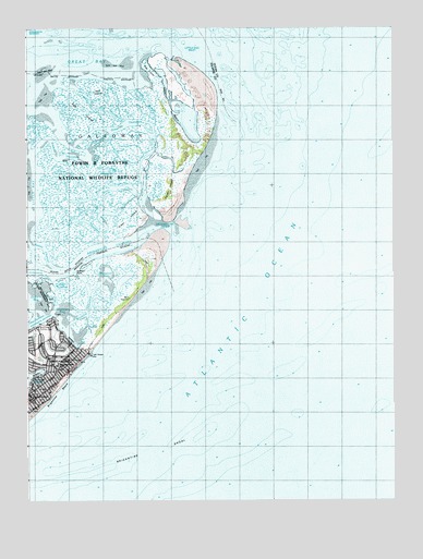 Brigantine Inlet, NJ USGS Topographic Map