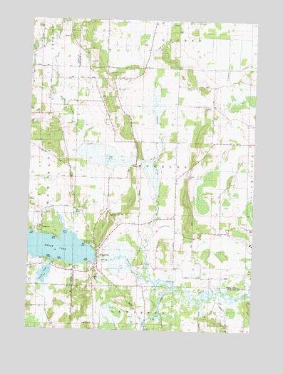 Briggsville, WI USGS Topographic Map