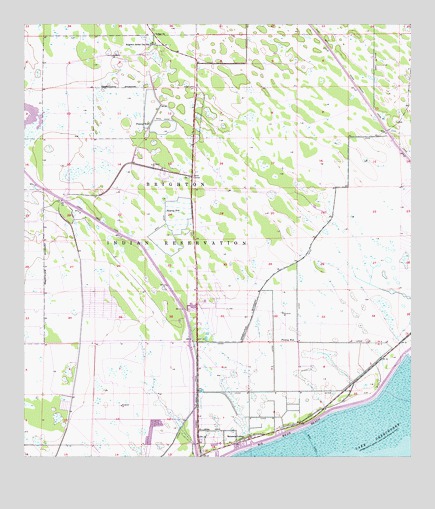 Brighton SE, FL USGS Topographic Map