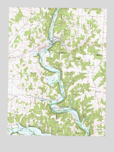 Brinkhaven, OH USGS Topographic Map