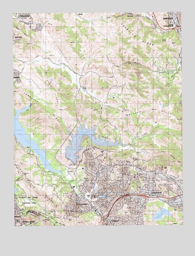 Briones Valley, CA USGS Topographic Map