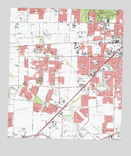 Alief, TX USGS Topographic Map