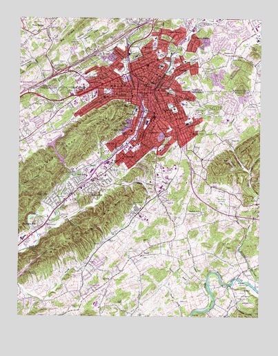 Bristol, TN USGS Topographic Map