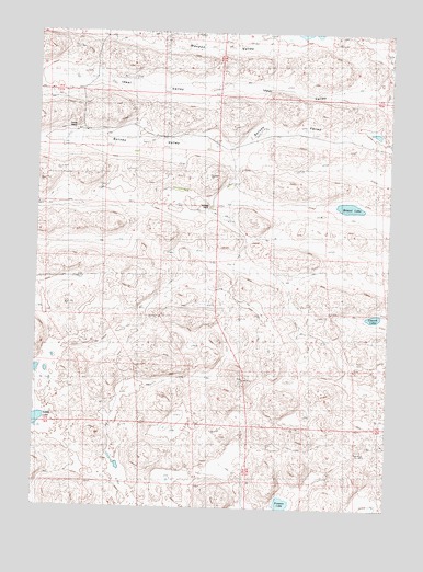 Bristol Lake, NE USGS Topographic Map