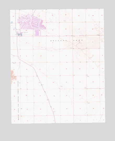 Bristol Lake NW, CA USGS Topographic Map