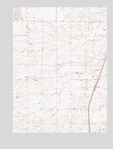 Bristol Ridge, WY USGS Topographic Map