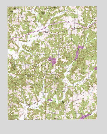 Bristow, IN USGS Topographic Map