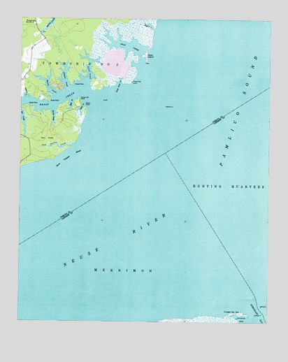 Broad Creek, NC USGS Topographic Map