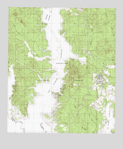Broaddus, TX USGS Topographic Map