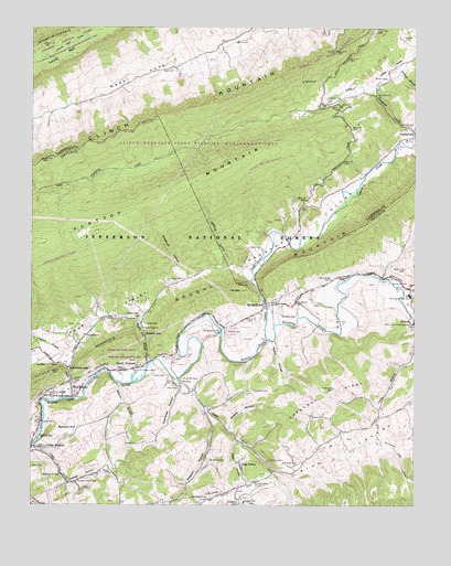 Broadford, VA USGS Topographic Map