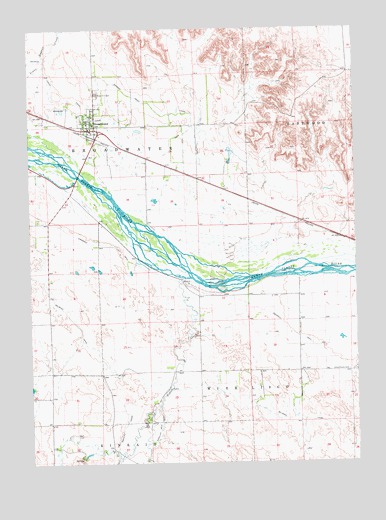 Broadwater, NE USGS Topographic Map
