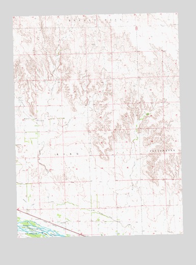 Broadwater NW, NE USGS Topographic Map