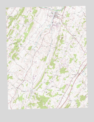 Broadway, VA USGS Topographic Map
