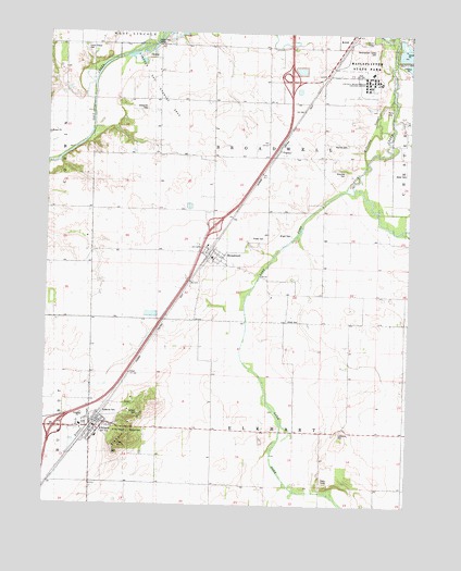 Broadwell, IL USGS Topographic Map