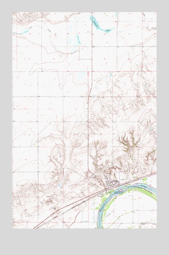 Brockton, MT USGS Topographic Map