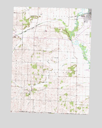 Brodhead West, WI USGS Topographic Map