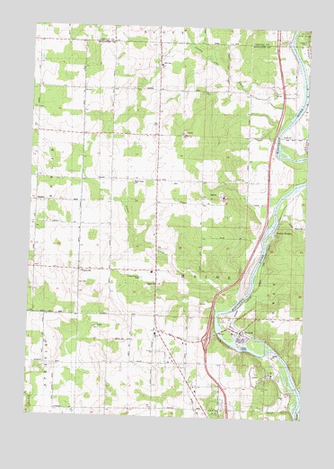 Brokaw, WI USGS Topographic Map