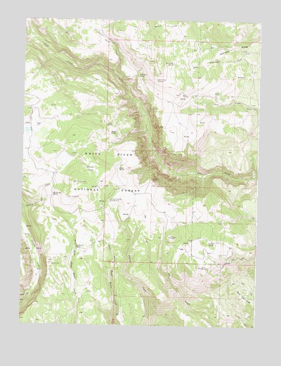 Broken Rib Creek, CO USGS Topographic Map