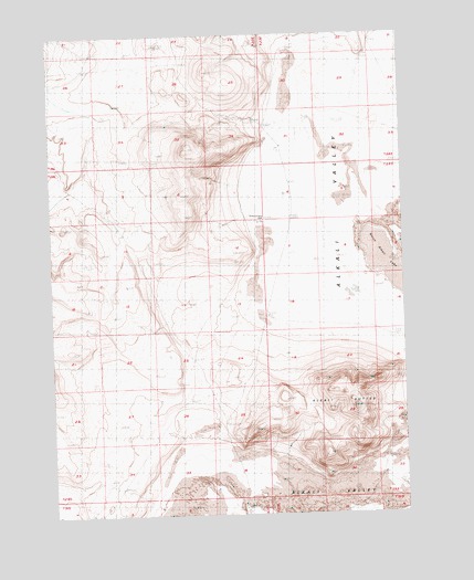 Alkali Buttes, OR USGS Topographic Map
