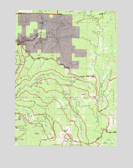 Broken Rib Mountain, CA USGS Topographic Map