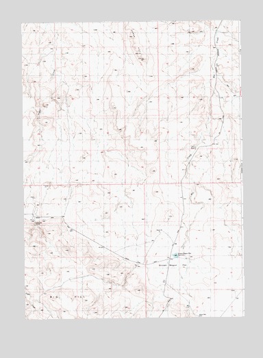 Broken Wagon Flat, ID USGS Topographic Map