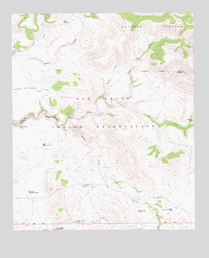 Bronco Gulch, AZ USGS Topographic Map