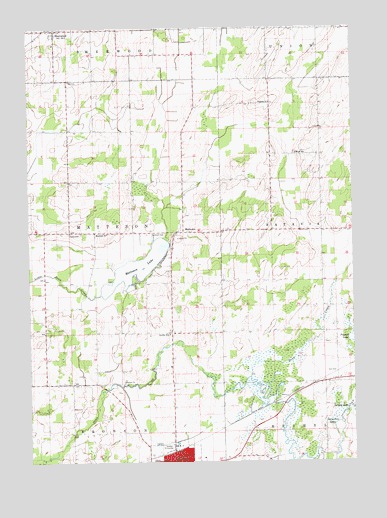 Bronson North, MI USGS Topographic Map