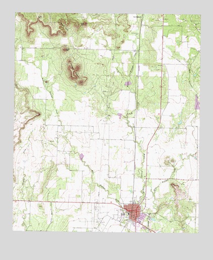 Bronte, TX USGS Topographic Map