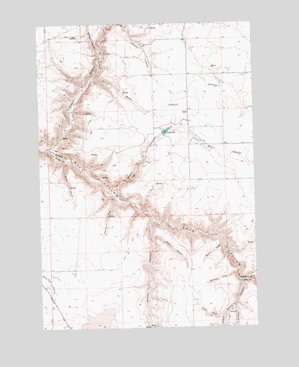 Bronx Canyon, OR USGS Topographic Map