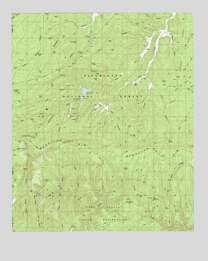 Brookbank Point, AZ USGS Topographic Map