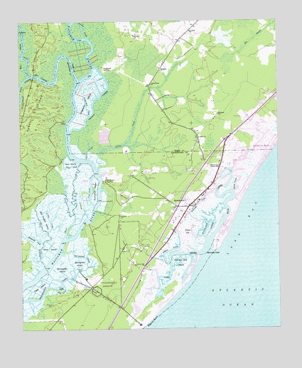 Brookgreen, SC USGS Topographic Map