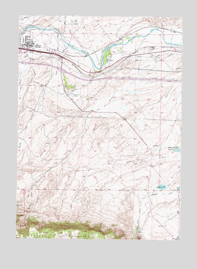 Brookhurst, WY USGS Topographic Map