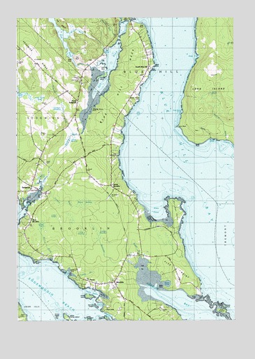 Brooklin, ME USGS Topographic Map