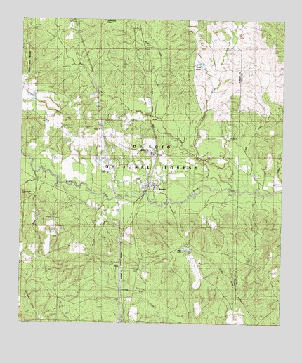 Brooklyn, MS USGS Topographic Map