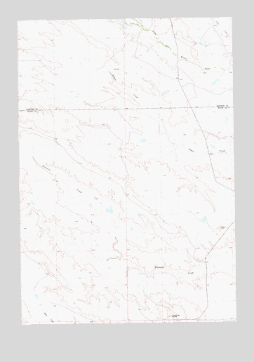 Alkali Creek West, SD USGS Topographic Map