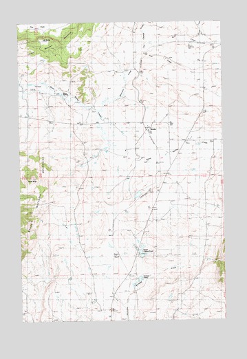 Brooks, MT USGS Topographic Map