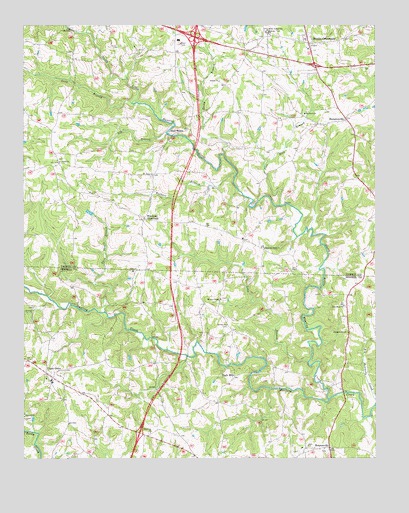 Brooks Crossroads, NC USGS Topographic Map