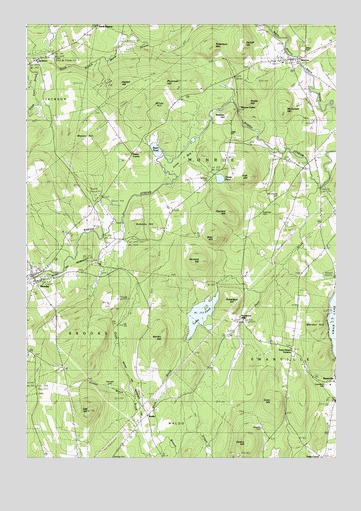 Brooks East, ME USGS Topographic Map
