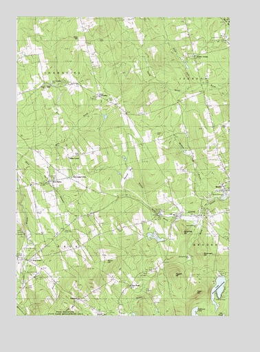 Brooks West, ME USGS Topographic Map