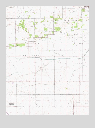 Brookston NW, IN USGS Topographic Map