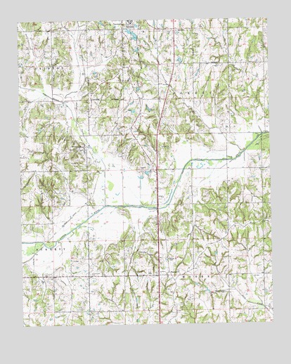 Brooksville, OK USGS Topographic Map