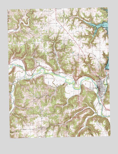 Brookville, IN USGS Topographic Map