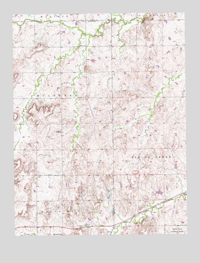 Brookville SW, KS USGS Topographic Map